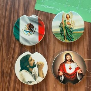 4 pc ceramic car roasters